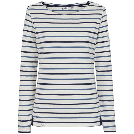 LJ97 - Long Sleeve Striped Breton - Blue