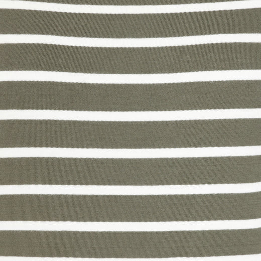 LJ97 - Striped Breton Top - Khaki