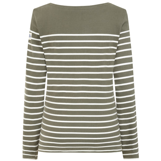 LJ97 - Striped Breton Top - Khaki