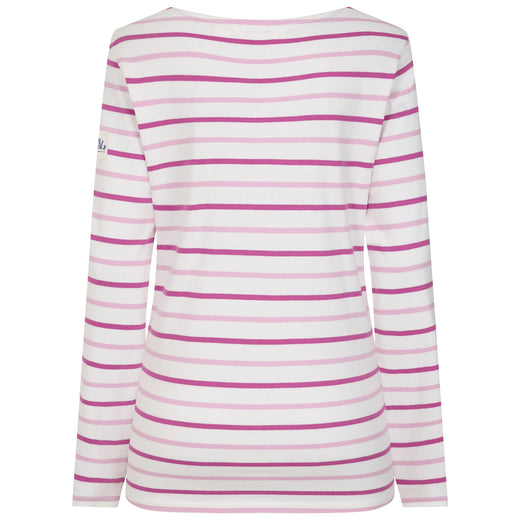 LJ97 - Long Sleeve Striped Breton - Pink