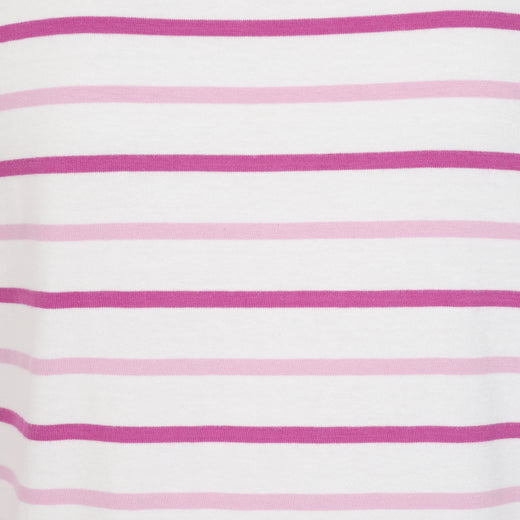 LJ97 - Long Sleeve Striped Breton - Pink
