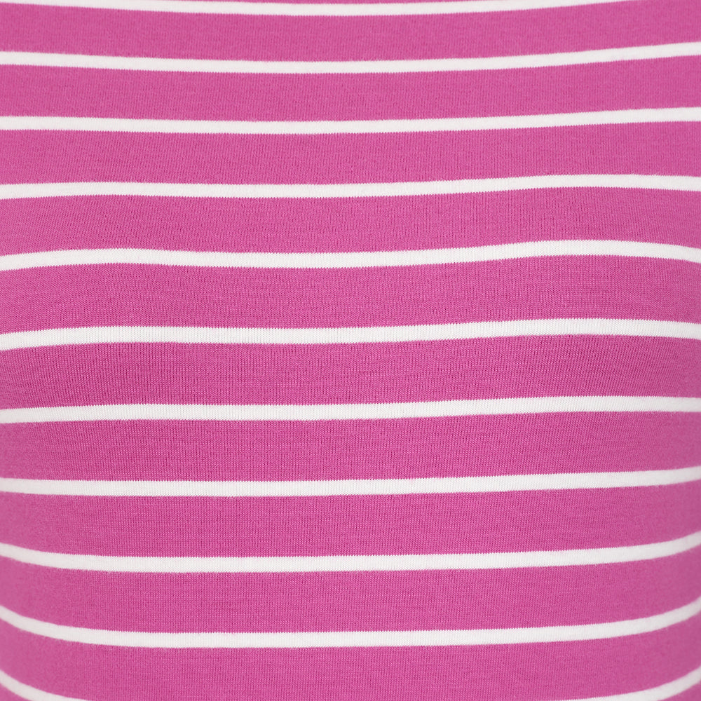 LJ97 - Striped Breton Top - Raspberry