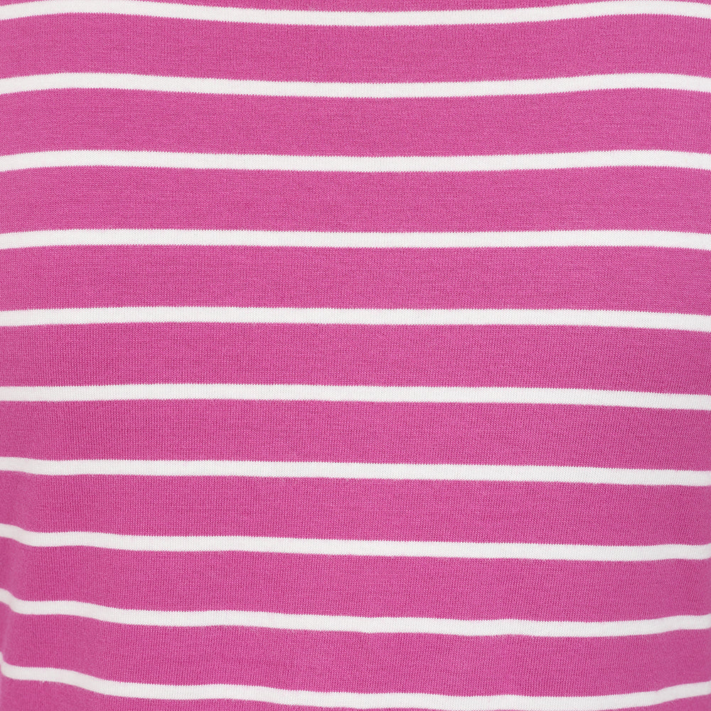 LJ97 - Striped Breton Top - Raspberry