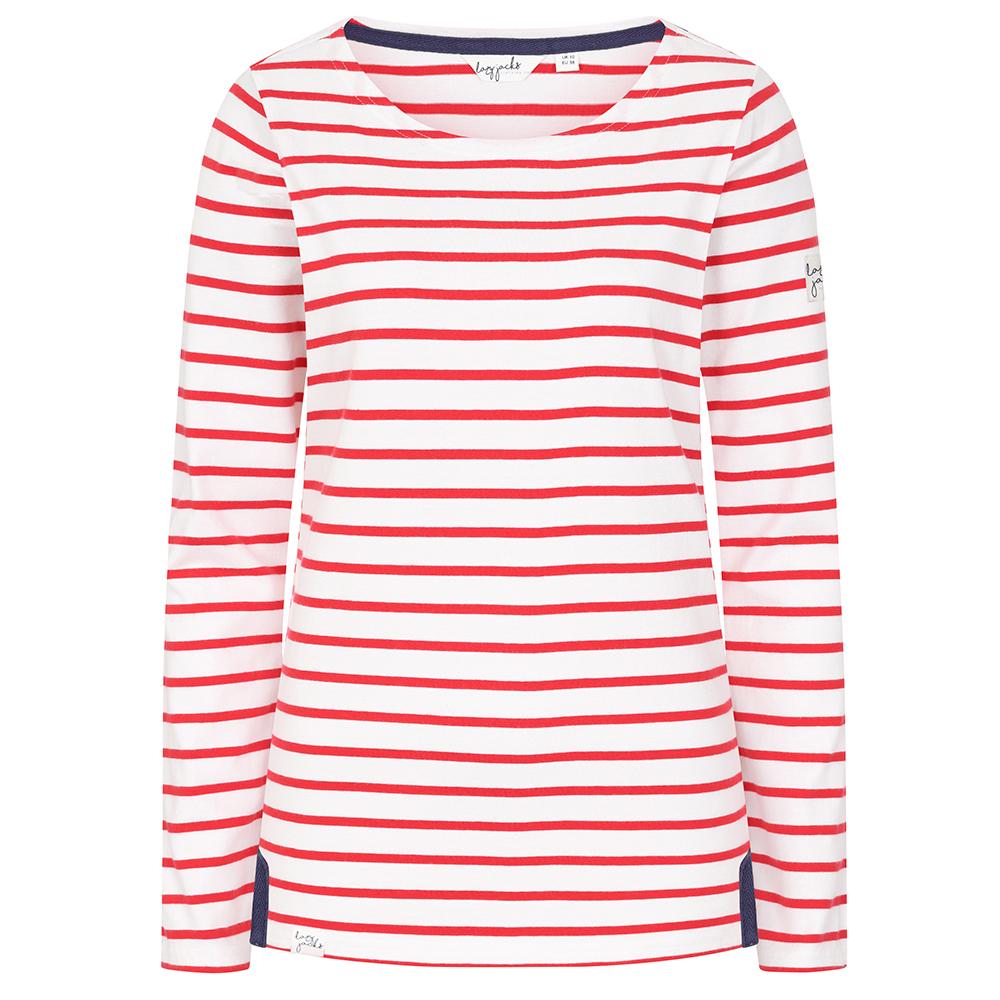 LJ97 - Long Sleeve Striped Breton - Cherry