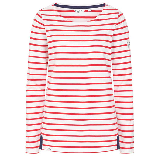 LJ97 - Long Sleeve Striped Breton - Cherry