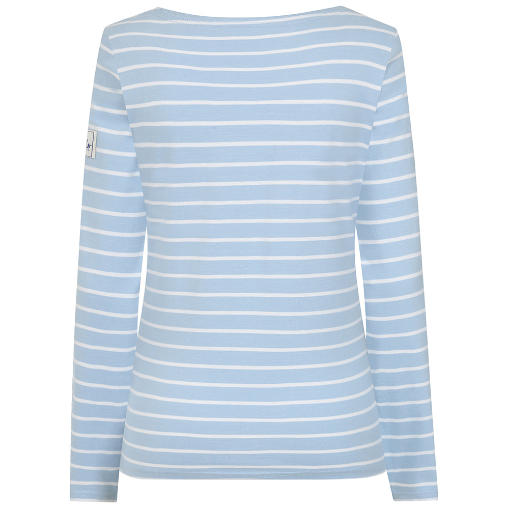 LJ97 - Ladies Long Sleeve Breton Top - Sky