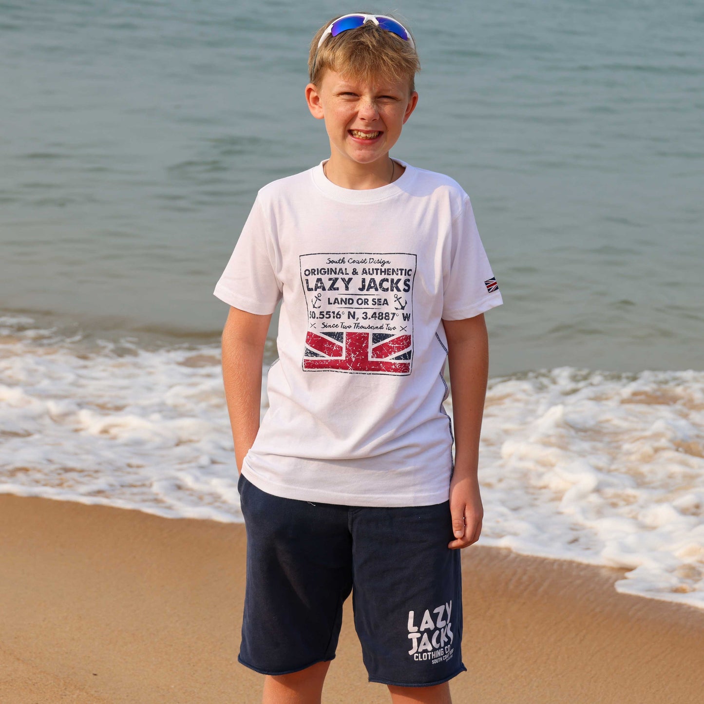 LJ9C - Boys' Printed T-Shirt - White