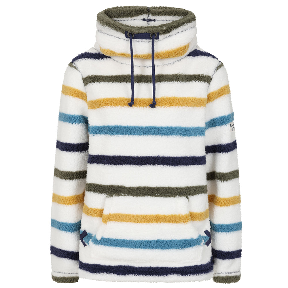 LJ30S - Striped Roll Neck Snug - Khaki