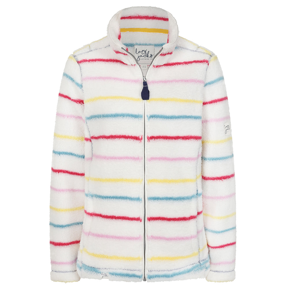 LJ157S - Striped Full Zip Snug - Winter Brights