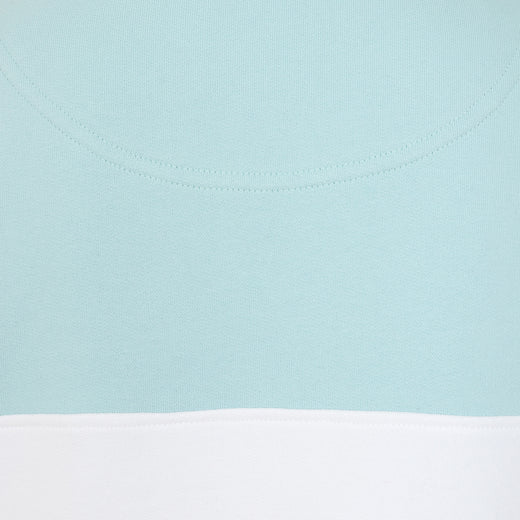 LJ322 - Ladies Quarter Zip Sweatshirt - Sky/Mint