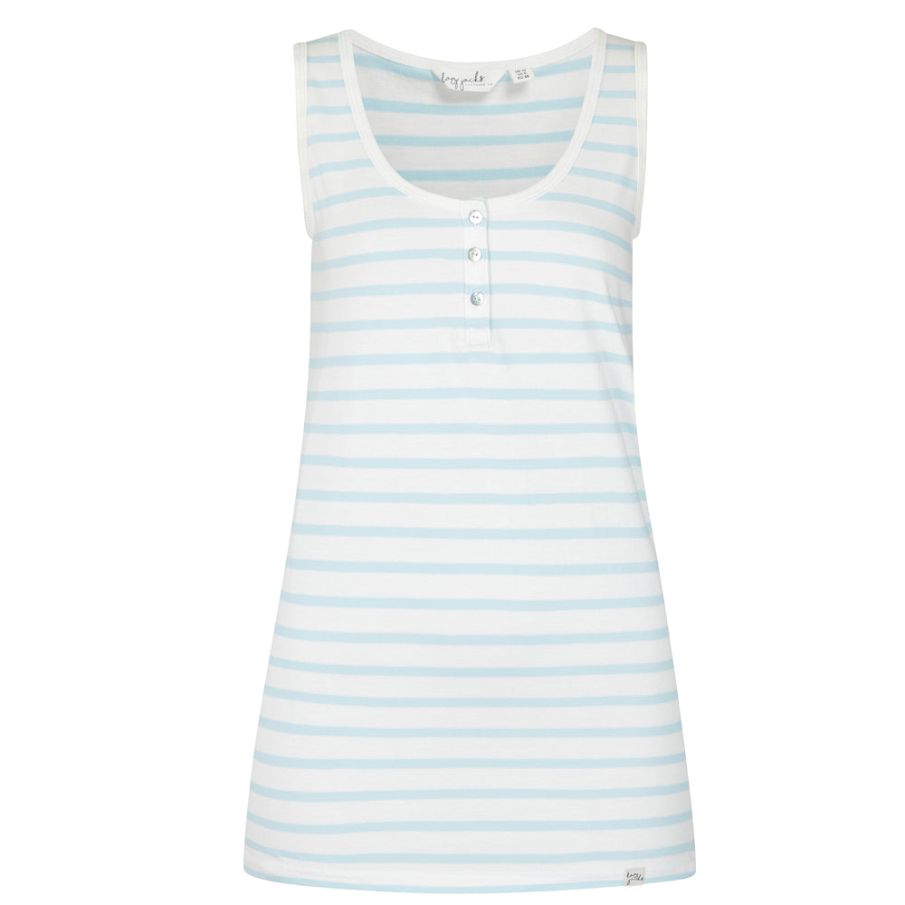 LJ110 - Ladies Cotton Cami - Clear Water
