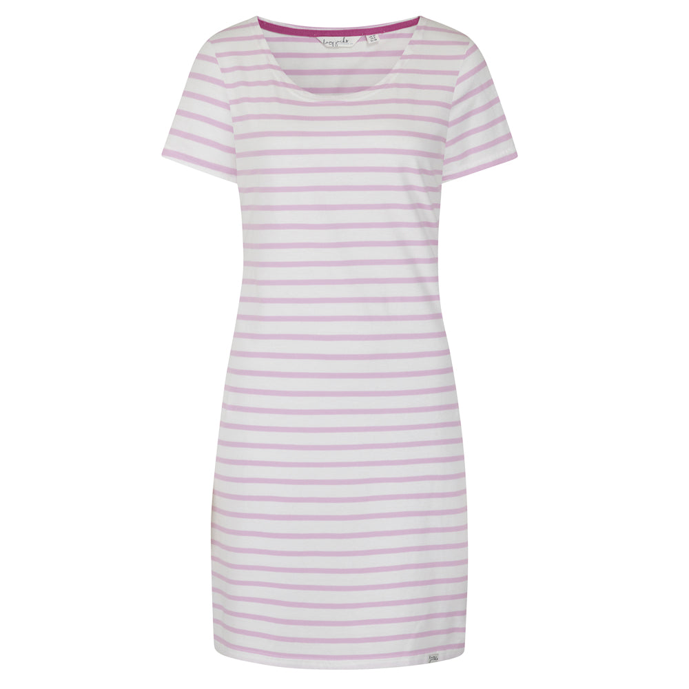LJ115 - T-Shirt Dress - Chalky Pink