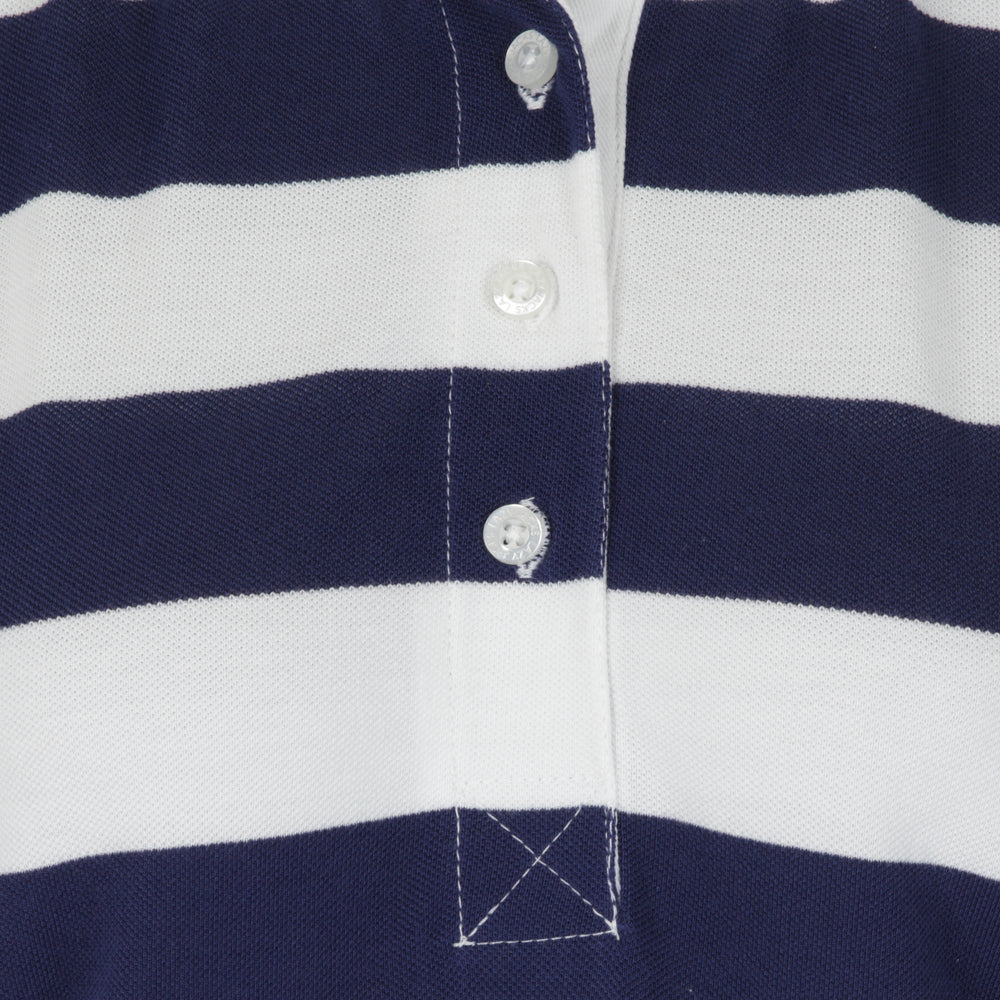 LJ22E - Ladies Striped Polo - Twilight