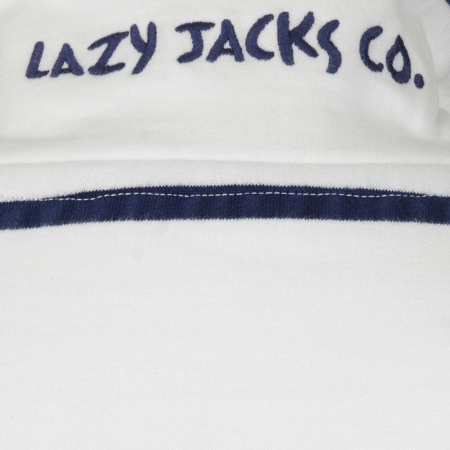 LJ35 - Ladies' Striped 1/4 Zip Sweatshirt - White
