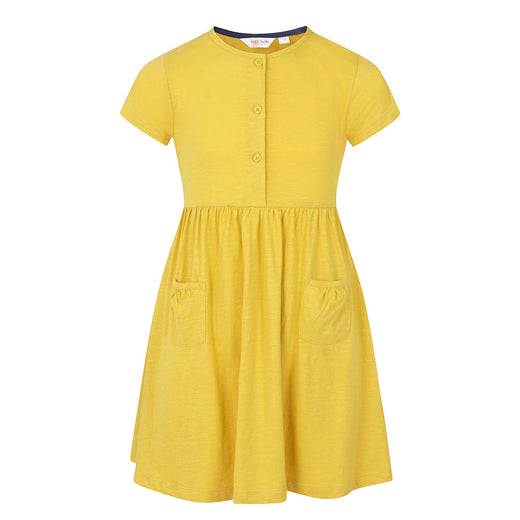 LJ374C - Girls Cotton Dress - Gorse