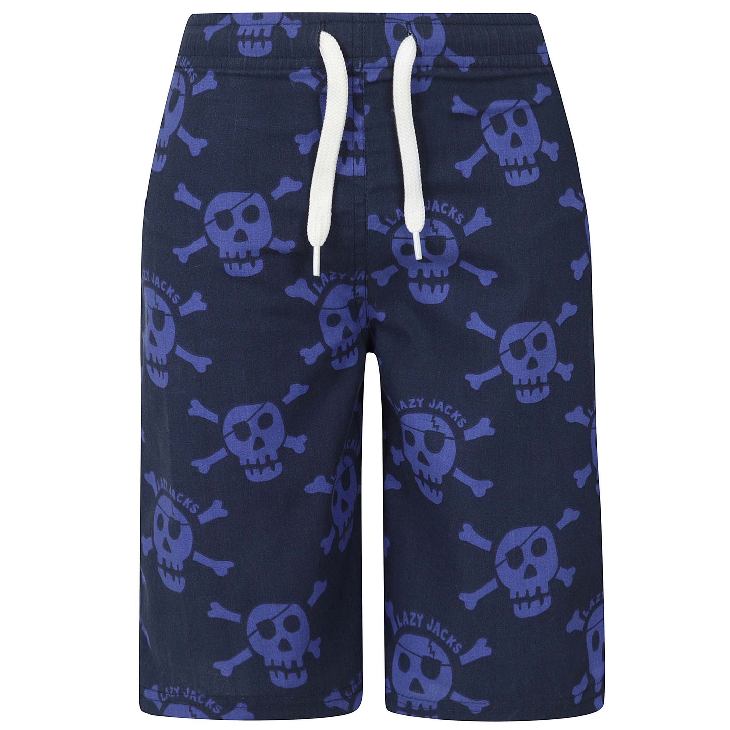 LJ89C - Boy's Printed Board Shorts - Bright Blue