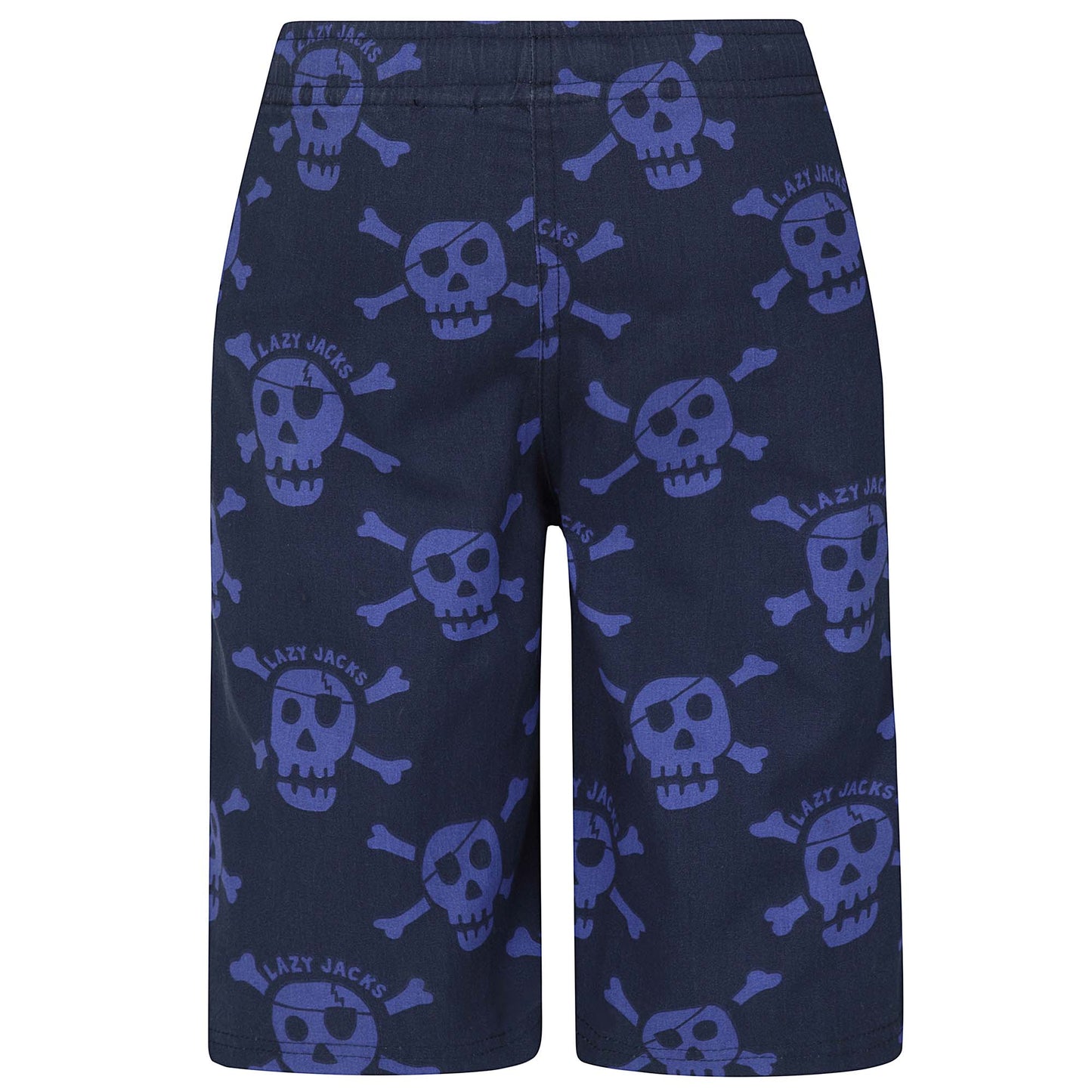LJ89C - Boy's Printed Board Shorts - Bright Blue