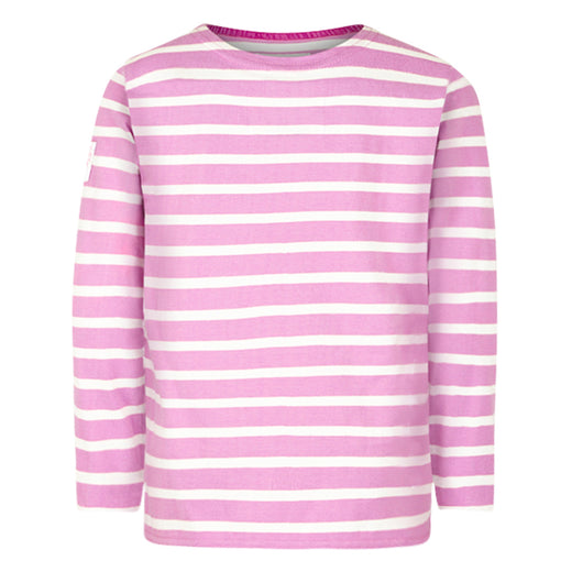 LJ97C - Girls Long Sleeve Breton Top - Fuschia