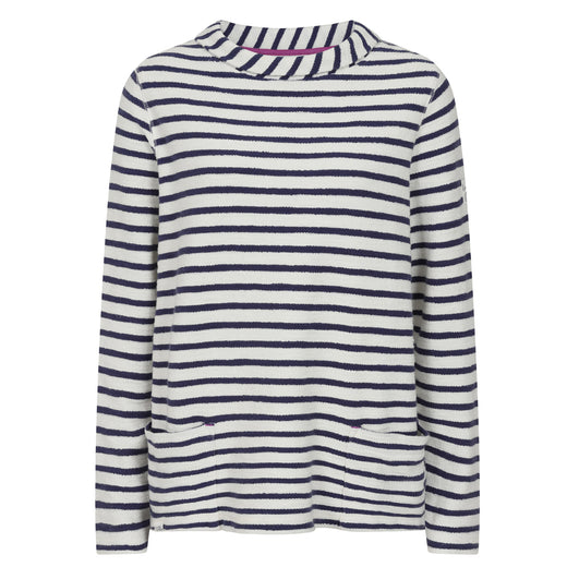 LJ105S - Textured Roll Neck Sweatshirt - Ivory