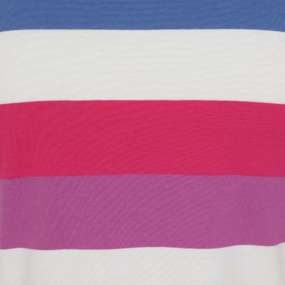LJ115 - Ladies Striped T-Shirt Dress - Multi