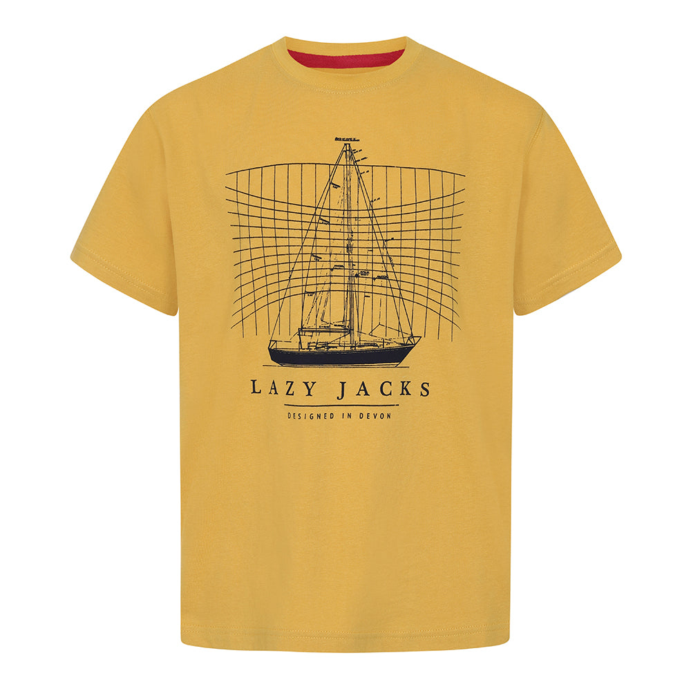 LJ15C - Boys Printed T-Shirt - Maize
