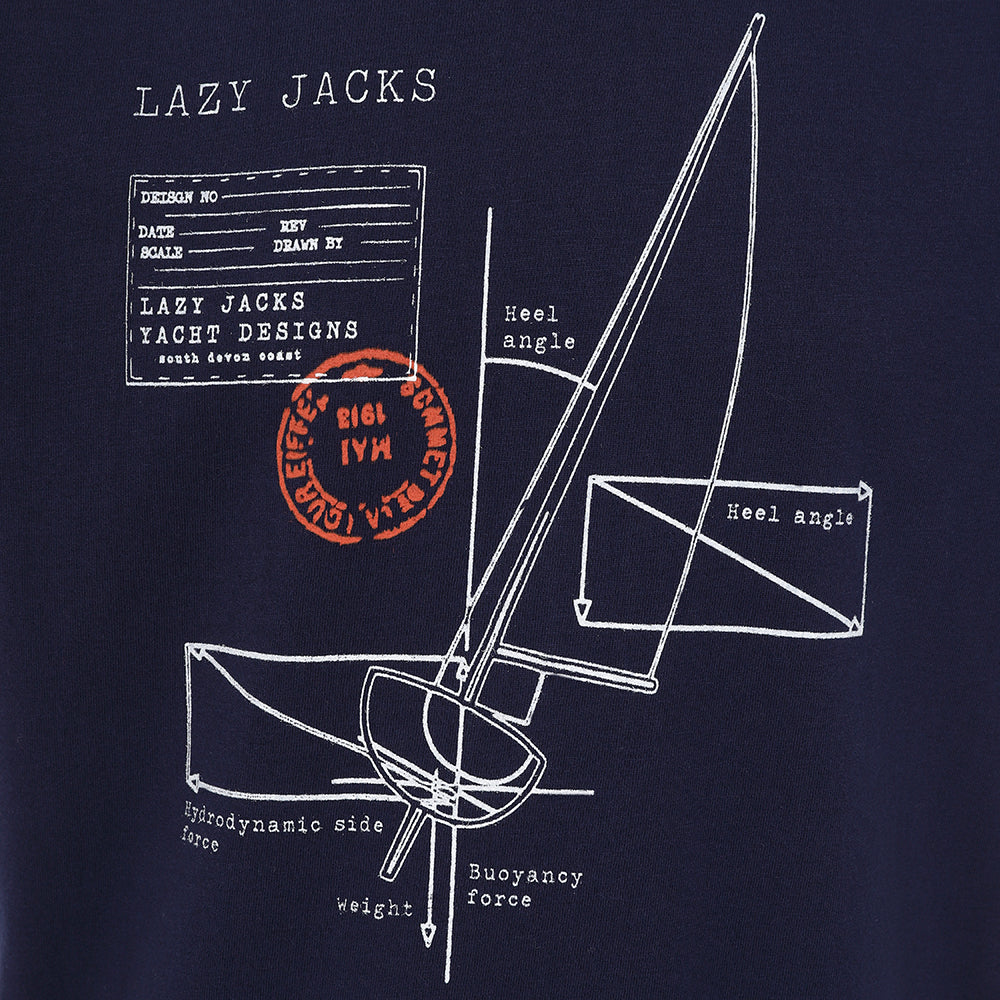 LJ15C - Boys Printed T-Shirt - Marine
