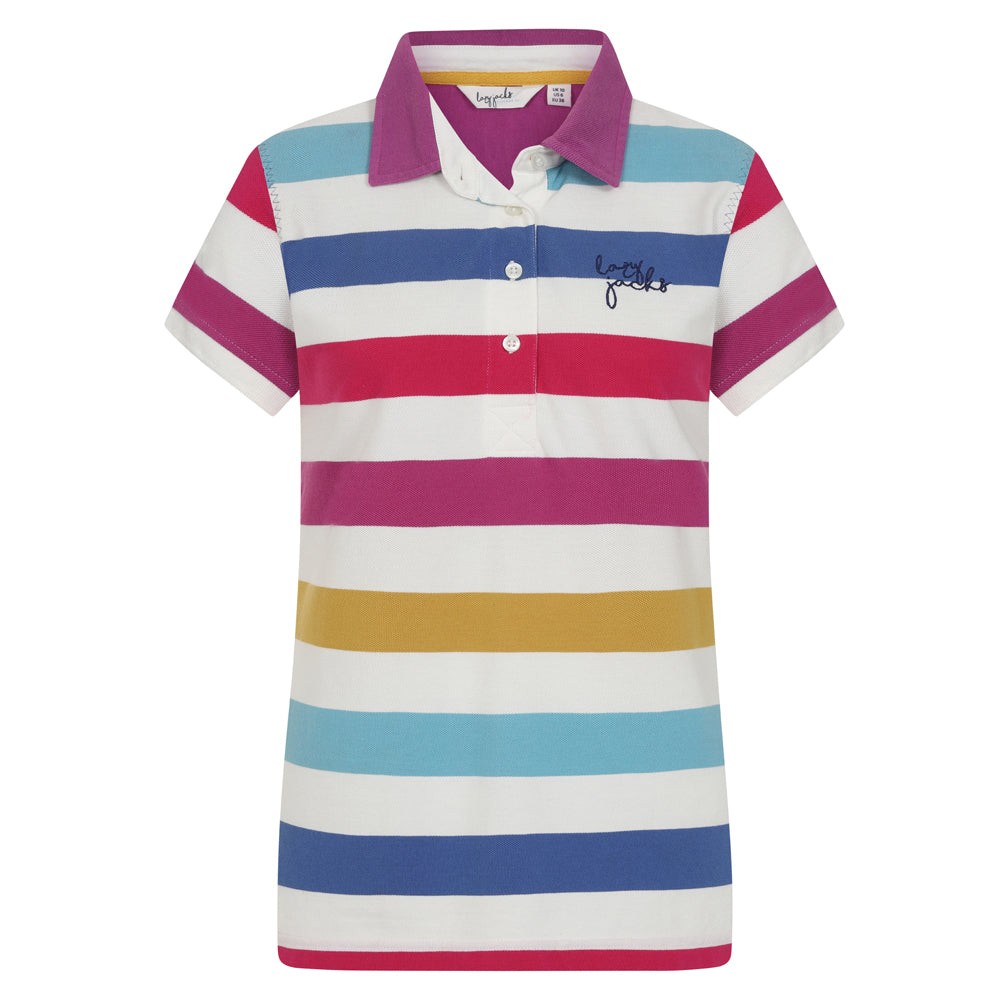 LJ22 - Ladies Polo Top - Multi