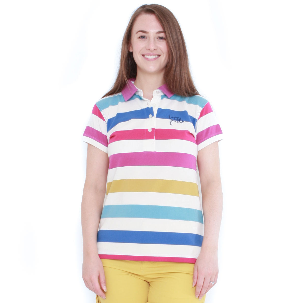 LJ22 - Ladies Polo Top - Multi