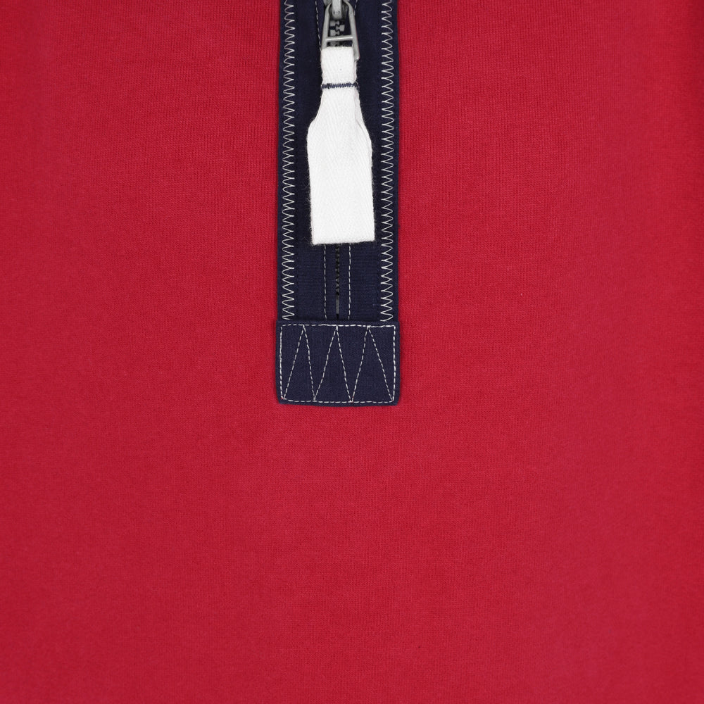 LJ40C - Boys 1/4 Zip - Crimson