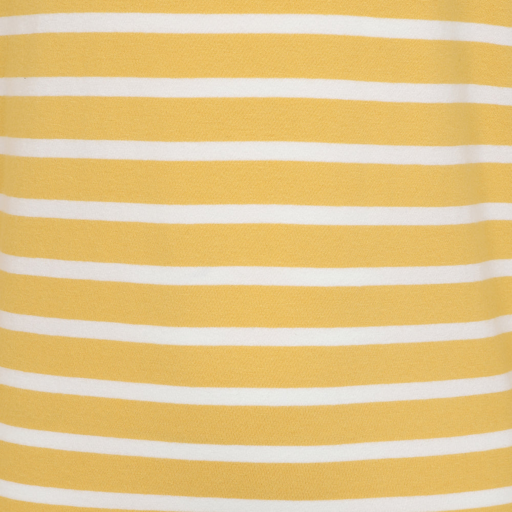 LJ97C - Girls Striped Breton Top - Maize
