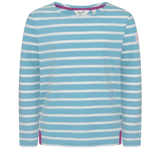 LJ97C - Girls Long Sleeve Breton Top - Reef