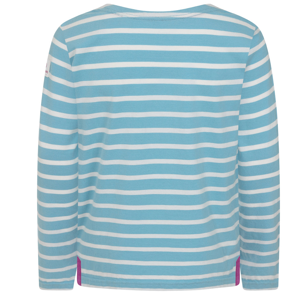 LJ97C - Girls Long Sleeve Breton Top - Reef