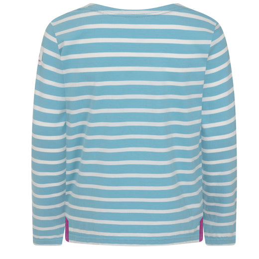 LJ97C - Girls Long Sleeve Breton Top - Reef