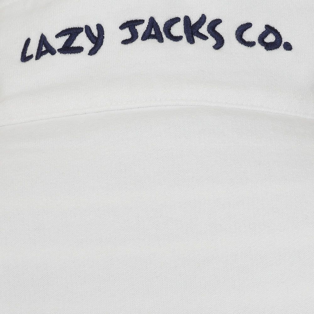 LJ3 - Ladies 1/4 Zip Sweatshirt - White