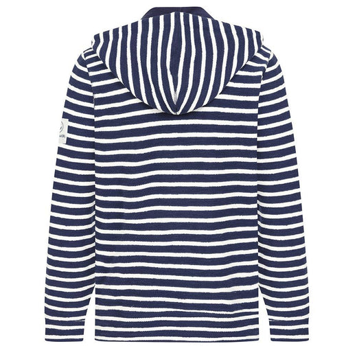 LJ44S - Men's Textured Hooded Sweatshirt - Marine