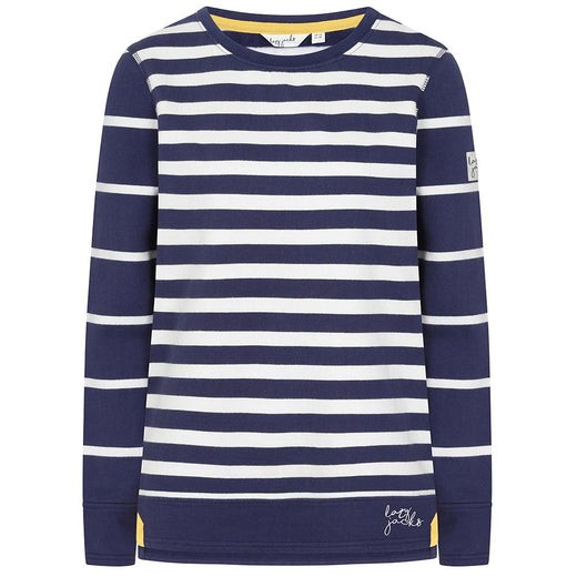 LJ131S - Ladies Striped Crew Neck Sweatshirt - Twilight