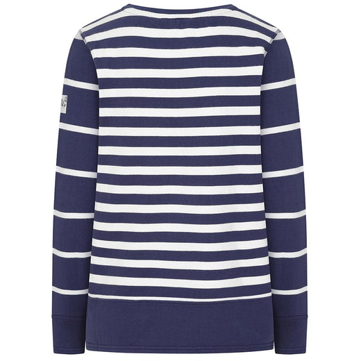 LJ131S - Ladies Striped Crew Neck Sweatshirt - Twilight