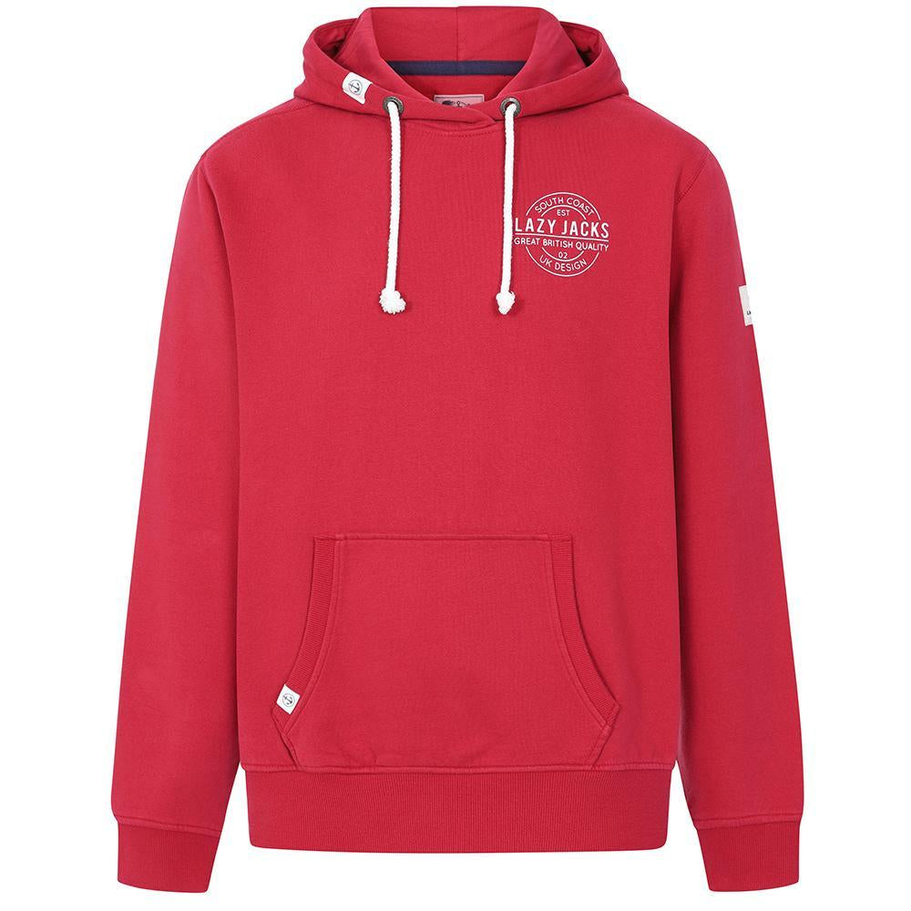 LJ21 - Mens Hooded Sweatshirt - Rouge