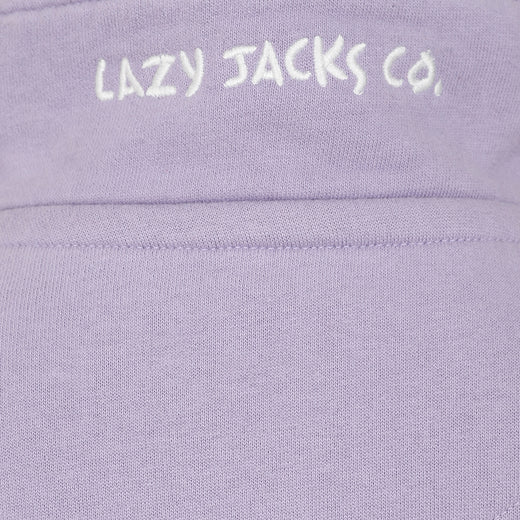 LJ3C - Girl's 1/4 Zip Sweatshirt - Lilac