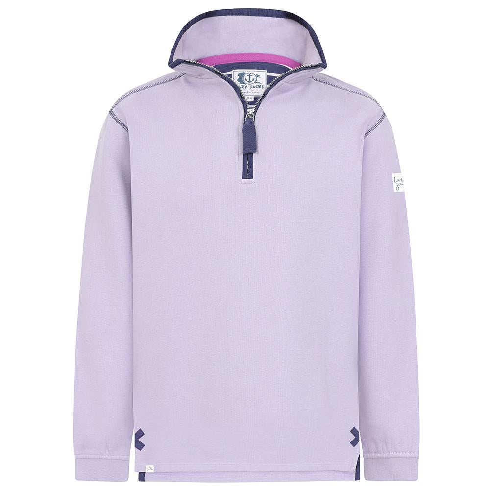 LJ3 - Ladies' 1/4 Zip Sweatshirt - Lilac
