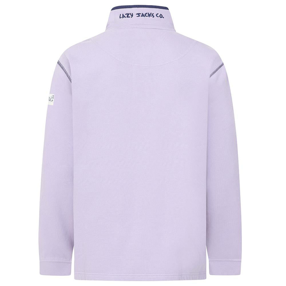 LJ3 - Ladies' 1/4 Zip Sweatshirt - Lilac