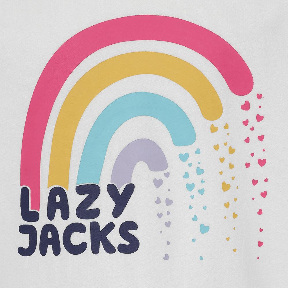 LJ47C - Girls Printed Sweatshirt - Rainbow