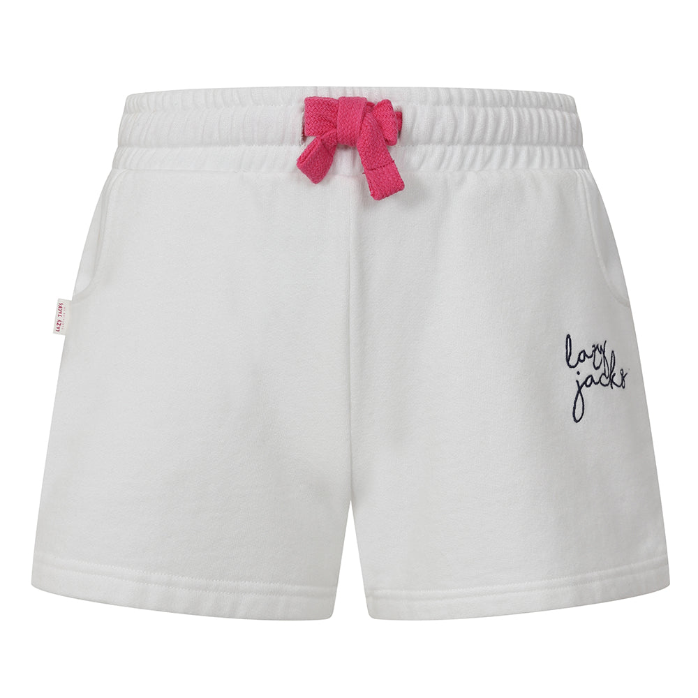 LJ55C - Girl's Jersey Shorts - White