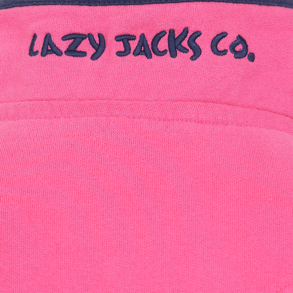 LJ5 - Ladies' Button Neck Sweatshirt - Sorbet