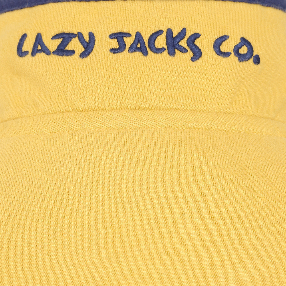 LJ6 - Ladies Button Neck Sweatshirt - Heather