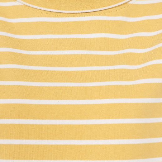 LJ94S - Ladies Striped Roll Neck Sweatshirt - Lemon