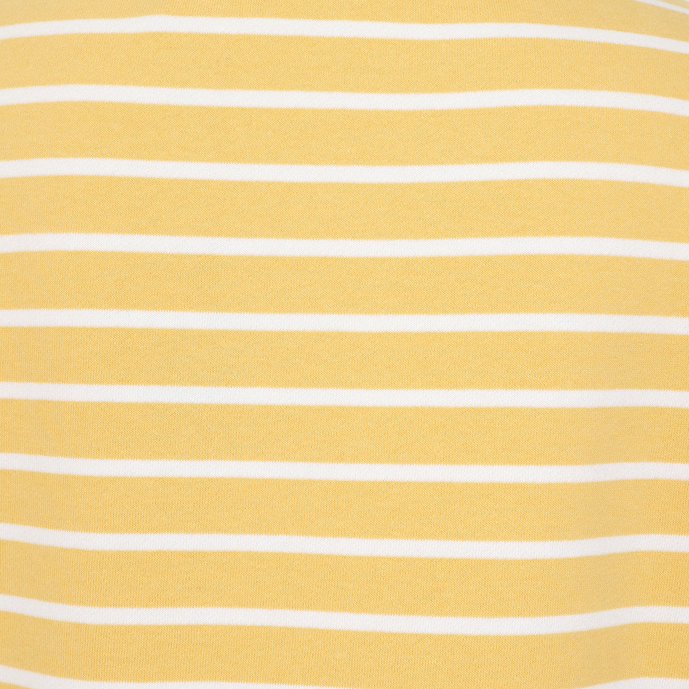 LJ94S - Ladies Striped Roll Neck Sweatshirt - Lemon