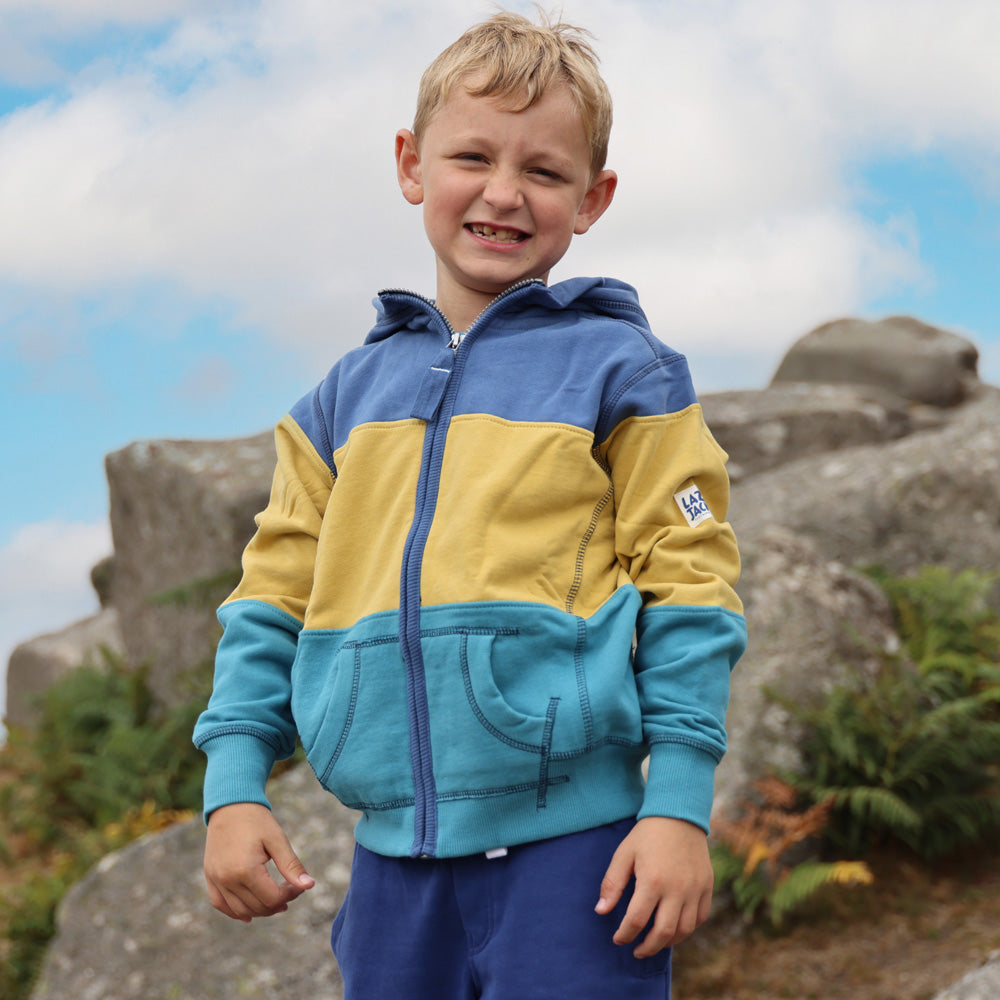 LJ721C - Boy's Colour Block Sweatshirt - Heather