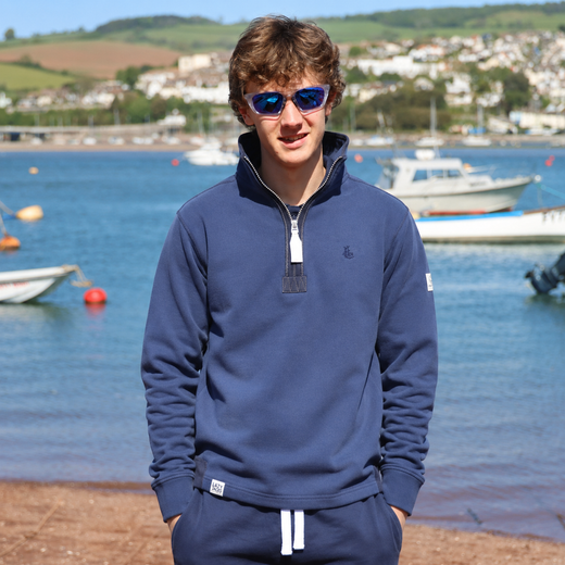 LJ40 - Quarter Zip Sweatshirt - Denim