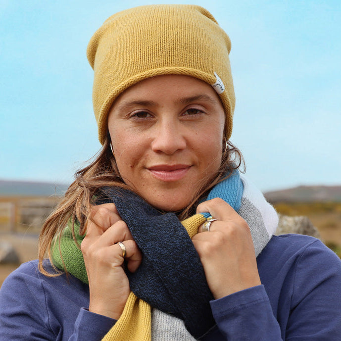 LJ73 - Knitted Hat - Heather